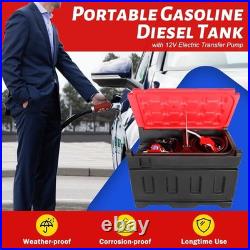 48 Gallon Portable Gasoline Diesel Fuel Transfer Tank with Pump 12V DC Electric