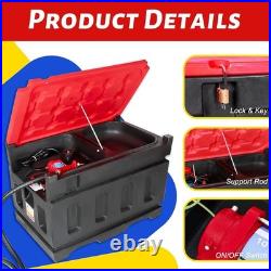 48 Gallon Portable Gasoline Diesel Fuel Transfer Tank with Pump 12V DC Electric