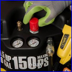 6 Gal. 150 PSI Portable Electric Pancake Air Compressor