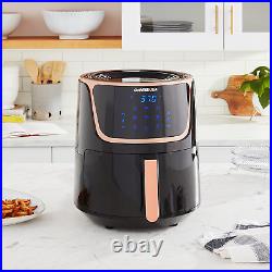 7-Quart Electric Air Fryer with Dehydrator & 3 Stackable Racks, Digital Touchscr