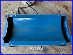 Ajax Portable Dual Electric Stove Ceramic Burners Blue Vintage Works Great