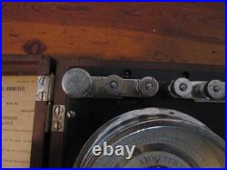 Antique Ammeter Westinghouse Electric Portable Current, Wood Case Great
