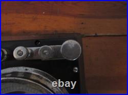 Antique Ammeter Westinghouse Electric Portable Current, Wood Case Great
