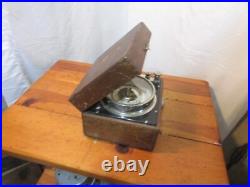 Antique Ammeter Westinghouse Electric Portable Current, Wood Case Great