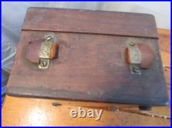 Antique Ammeter Westinghouse Electric Portable Current, Wood Case Great