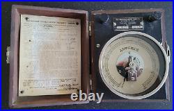 Antique Westinghouse Electric Portable Alternating Current Ammeter, Wood Case