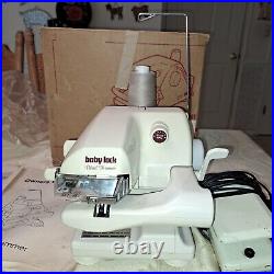 Baby Lock BL-101 Blind Hemmer Sewing Machine with 2 Foot Pedals in Original Box