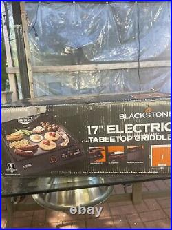 Blackstone E-Series Cart Grill 17 Portable Electric Tabletop Griddle with Hood