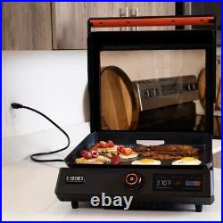 Blackstone E-Series Cart Grill 17 Portable Electric Tabletop Griddle with Hood