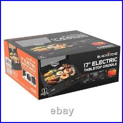 Blackstone E-Series Cart Grill 17 Portable Electric Tabletop Griddle with Hood