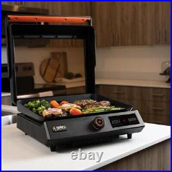 Blackstone E-Series Cart Grill 17 Portable Electric Tabletop Griddle with Hood