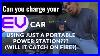 Can You Charge Your Ev Car With A Portable Power Station Bluetti Ac200p Tesla And Plug Ins