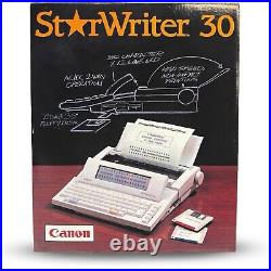 Canon StarWriter 30 Word Processor Typewriter BRAND NEW