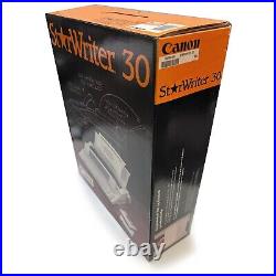 Canon StarWriter 30 Word Processor Typewriter BRAND NEW