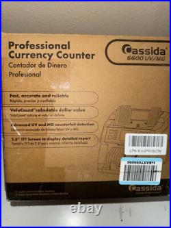 Cassida 6600 UV/MG USA Business Grade Money UV/MG/IR Counterfeit Detection