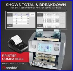 Cassida 8800R V2 USA Premium Bank-Grade Mixed Denomination Money Counter Machine