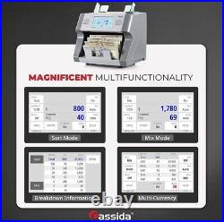 Cassida 8800R V2 USA Premium Bank-Grade Mixed Denomination Money Counter Machine