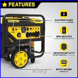 Champion 15,000-W MKE Portable Gas Powered Generator, Electric Start, CO Sensor