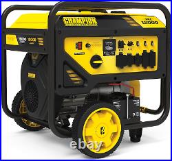 Champion 15,000-W MKE Portable Gas Powered Generator, Electric Start, CO Sensor