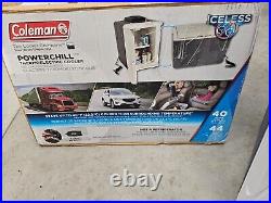 Coleman Powerchill Thermoelectric Electric Cooler 40QT 12V 60W Portable Iceless