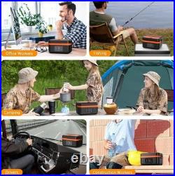 Cordless Heated Lunch Box for Adults 34oz Portable Electric Food Warmer with
