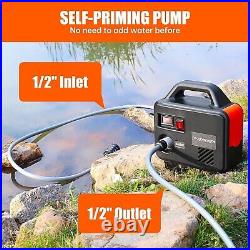 Cordless Water Transfer Pump 20V Battery 200GPH Portable Electric Utility Pump w