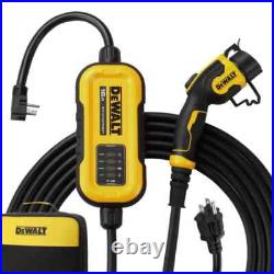DEWALT Level-2 Portable EV Charger up to 16 Amps, 120-240V AC, 25 Ft. Cable