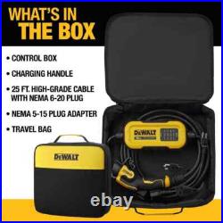 DEWALT Level-2 Portable EV Charger up to 16 Amps, 120-240V AC, 25 Ft. Cable