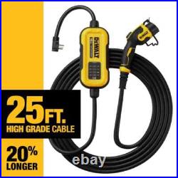 DEWALT Level-2 Portable EV Charger up to 16 Amps, 120-240V AC, 25 Ft. Cable