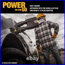 DEWALT Level-2 Portable EV Charger up to 16 Amps, 120-240V AC, 25 Ft. Cable