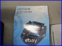 Deteck Hawk Dt200 Money Counter Machine With Value Count. New