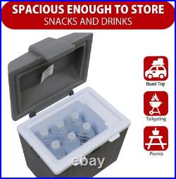 Durable Insulated Electric Cooler with Warming & Cooling 9.8 Qt for Road Trips