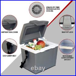 Durable Insulated Electric Cooler with Warming & Cooling 9.8 Qt for Road Trips