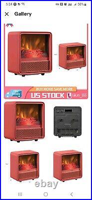 Duraflame Portable Electric Personal Cube Space Heater, Red Ochre