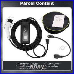 EV Charger 16A Electric Car Portable Charging Cable NEMA6-20 EVSE 110V-220V USA