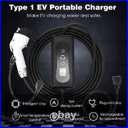 EV Charger 16A Electric Car Portable Charging Cable NEMA6-20 EVSE 110V-220V USA