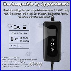 EV Charger 16A Electric Car Portable Charging Cable NEMA6-20 EVSE 110V-220V USA