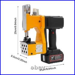 Electric Bag Stitching Closer Portable Wireless Sack Seal Sewing Machine Kit USA