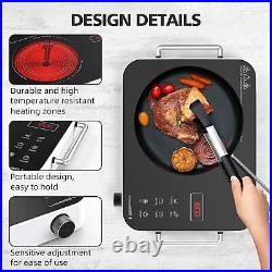 Electric Cooktop 110v, Portable Electric Stove 1800W Electric Infrared Hot Pl