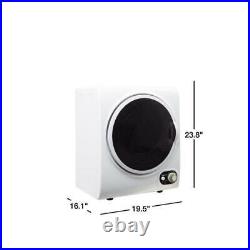 Electric Dryer Compact Compact Stainless Steel Tub Durable Apartment 1.5 cu. Ft
