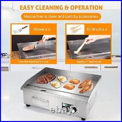 Electric Griddle 22 Commercial Flat Top Grill Countertop Griddle Hot Plate