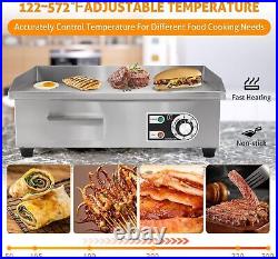 Electric Griddle 22 Commercial Flat Top Grill Countertop Griddle Hot Plate