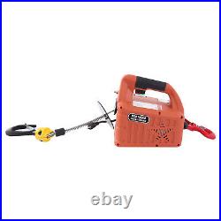 Electric Hoist with Wireless Remote Control 110V Portable 1100LBS 1100LBS 7.6M USA