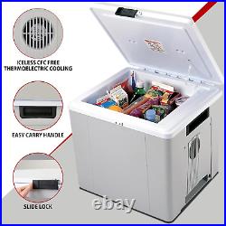 Electric Portable Cooler Plug in 12V Car Cooler/Warmer 29 Qt (27 L), No Ice Ther