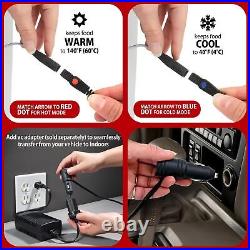 Electric Portable Cooler Plug in 12V DC Power Cord Car Cooler (34 L) withWheels