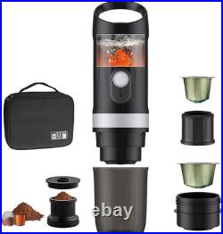 FUNYKICH Portable Electric Espresso Machine with Outdoor Carrying Bag, Travel Ca