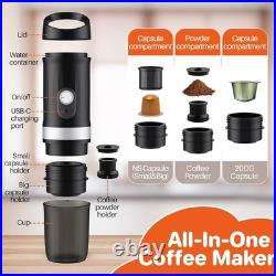 FUNYKICH Portable Electric Espresso Machine with Outdoor Carrying Bag, Travel Ca