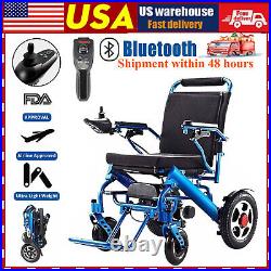 Folding Electric Power Wheelchair Lightweight Portable Wheel Chair Motorized USA