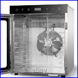 Food Dehydrator Machine 10 Trays 400W Fruit Meat Jerky Dryer Stainless Steel U. S