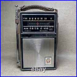 GE AM/FM 15 Transistor Radio 1965 GENERAL ELECTRIC Portable P975E Works (Video)